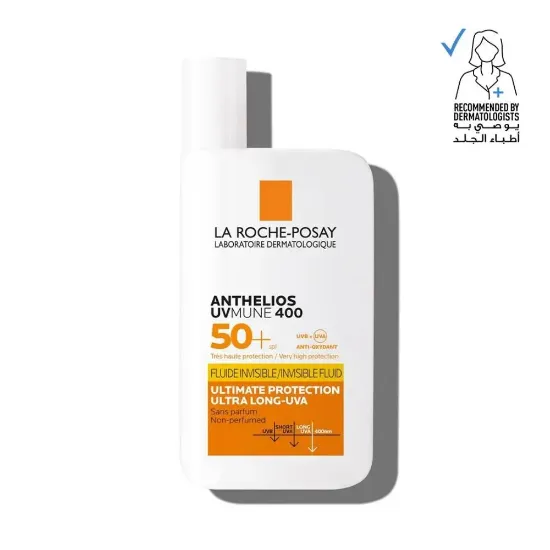 صورة لاروش بوزيه أنثيليوس يوفي ميون 400 واقي شمس شفاف +SPF 50 50 مل